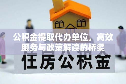 天峻公积金提取代办单位，高效服务与政策解读的桥梁
