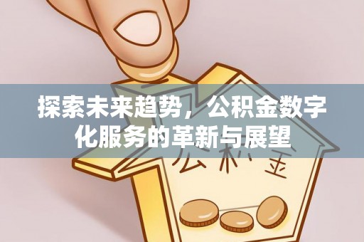 天峻探索未来趋势，公积金数字化服务的革新与展望