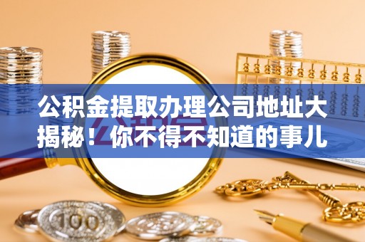 天峻公积金提取办理公司地址大揭秘！你不得不知道的事儿