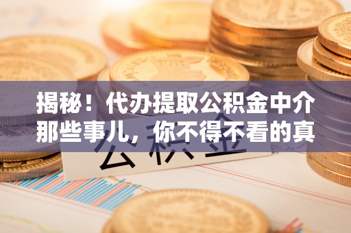 天峻揭秘！代办提取公积金中介那些事儿，你不得不看的真相