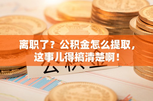 天峻离职了？公积金怎么提取，这事儿得搞清楚啊！