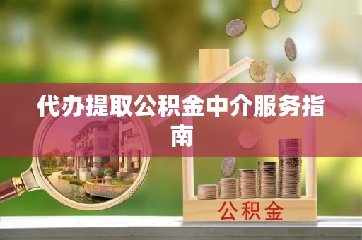 天峻代办提取公积金中介服务指南